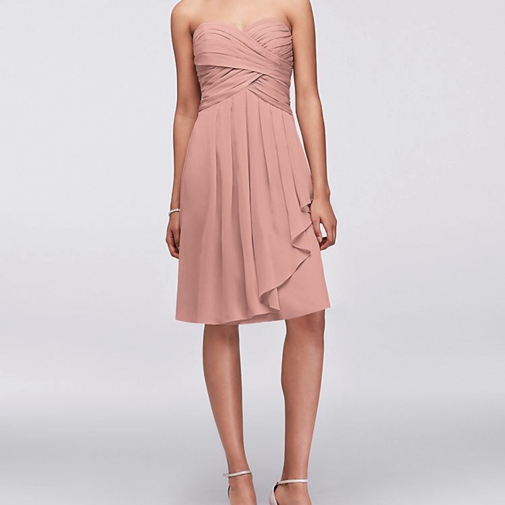 Short Pink Bridesmaid Dress